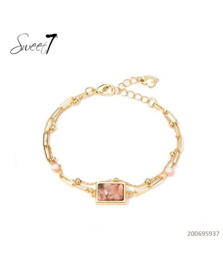 SWEET7 armband met natuurkleurige steen